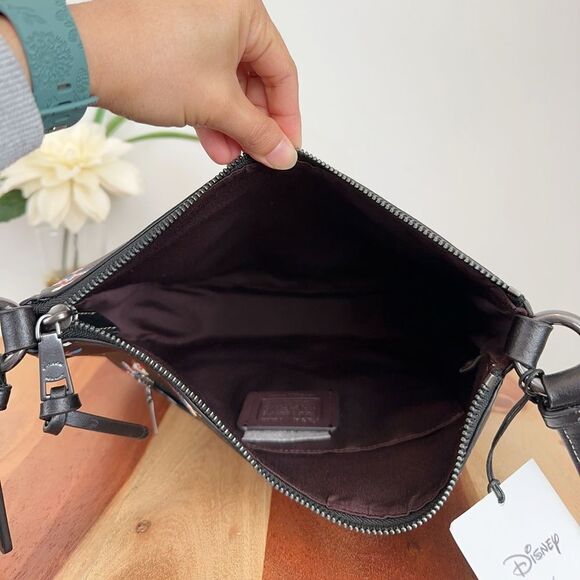 NWT Disney X Coach Ellie File Bag With Holiday Print - Picture 5 of 5